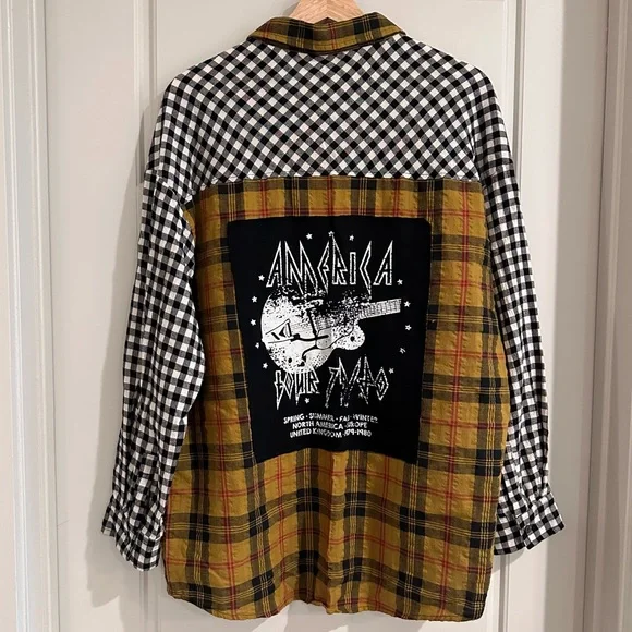 Promesa Reworked Style Graphic Flannel Size Small - Picture 1 of 5
